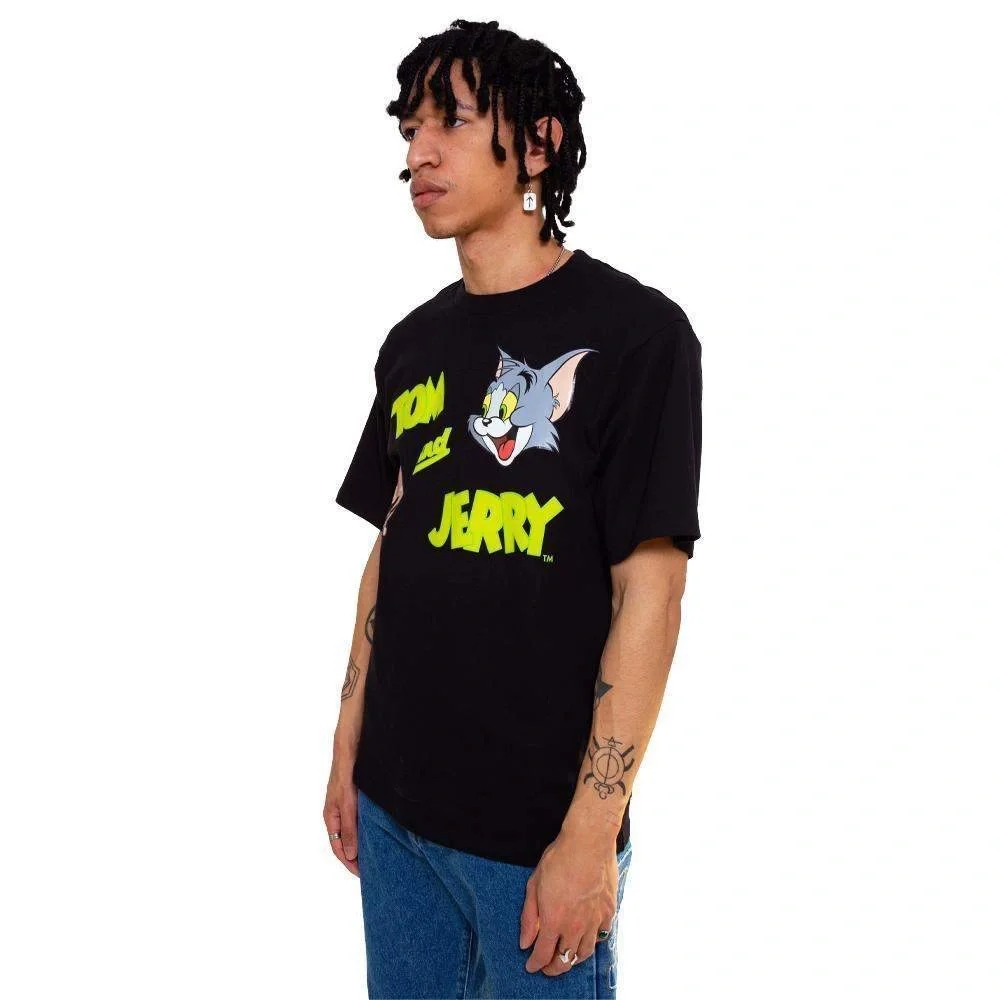 $320 GCDS x Tom & Jerry Short Sleeve Heavyweight Made In Italy Tee Size S NWT - Picture 4 of 8